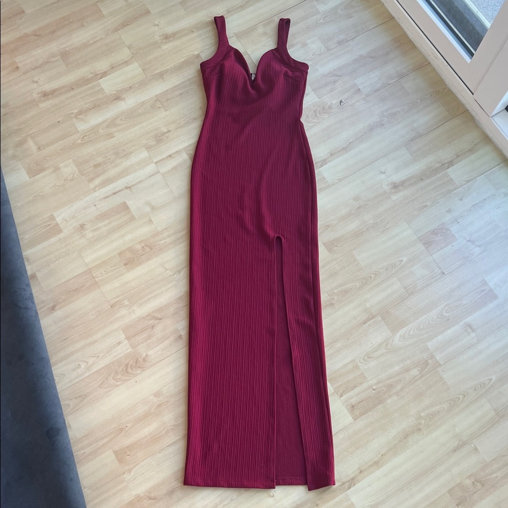 Deep Red Evening Gown Dress